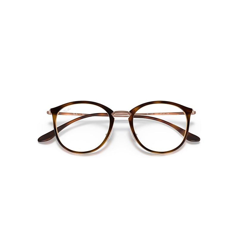 RB7140 OPTICS Eyeglasses with Striped Havana Frame - RB7140 | Ray