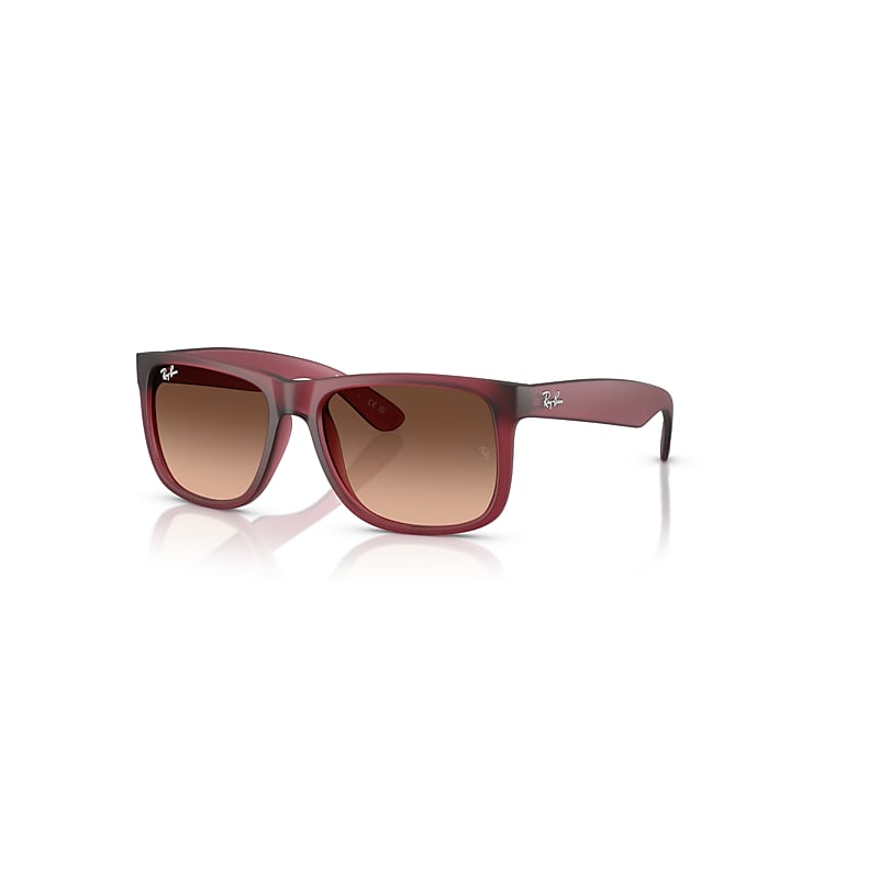 Ray Ban Justin Classic Sunglasses Rubber Violet Frame Demo Lens Lenses 54-16 In Gummi Violett