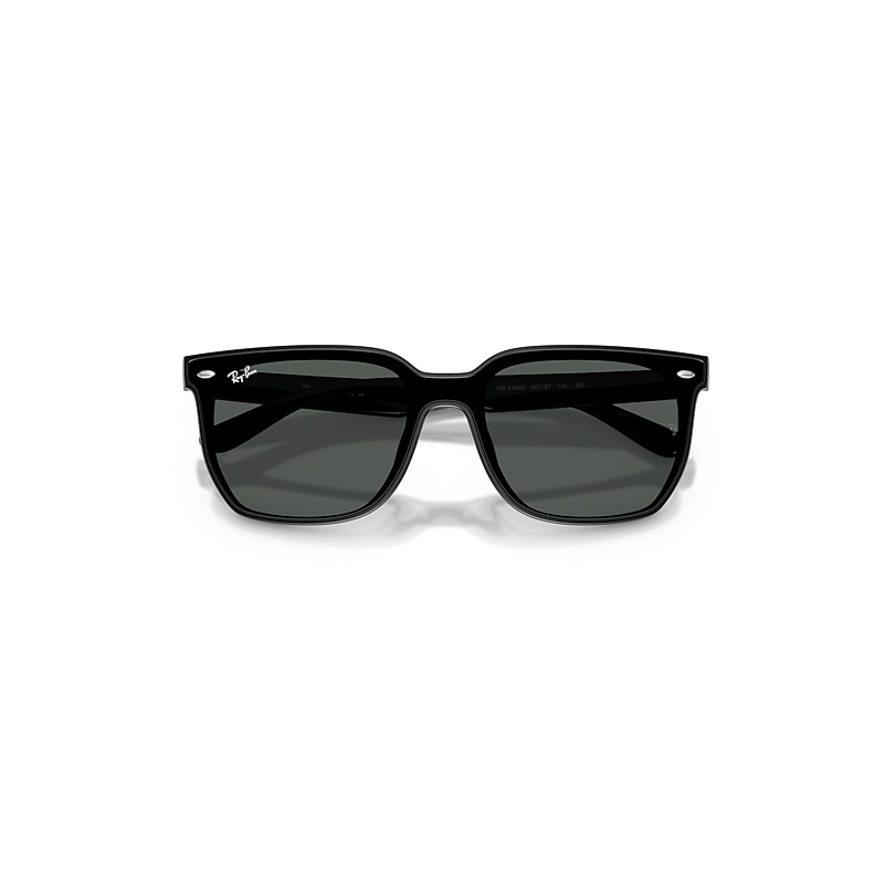 Ray Ban Rb4466d Sunglasses Black Frame Grey Lenses 01-47 In Black