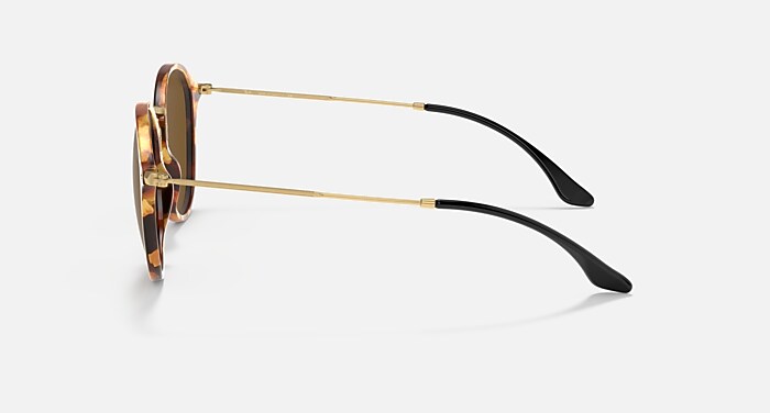 レイバン公式ストア】 Ray-Ban® ROUND FLECK サングラス | ブラウン 