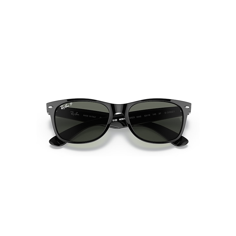 Ray-Ban Rb2132 Mickey J19 Sunglasses Mickey Mouse Frame Green Lenses Polarized 55-18