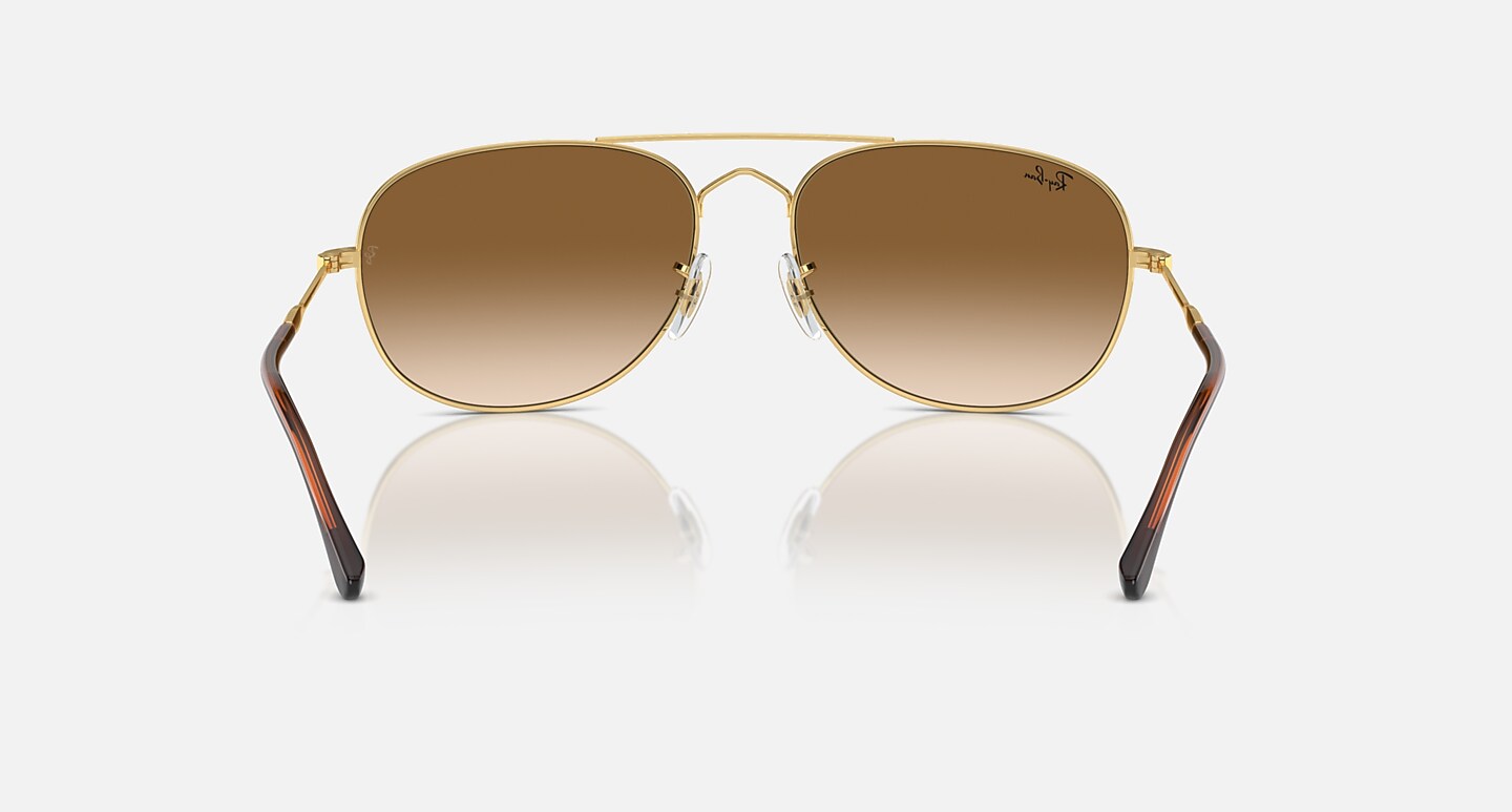 Ray-Ban Sunglasses Bain Bridge Gold Frame Brown Lenses