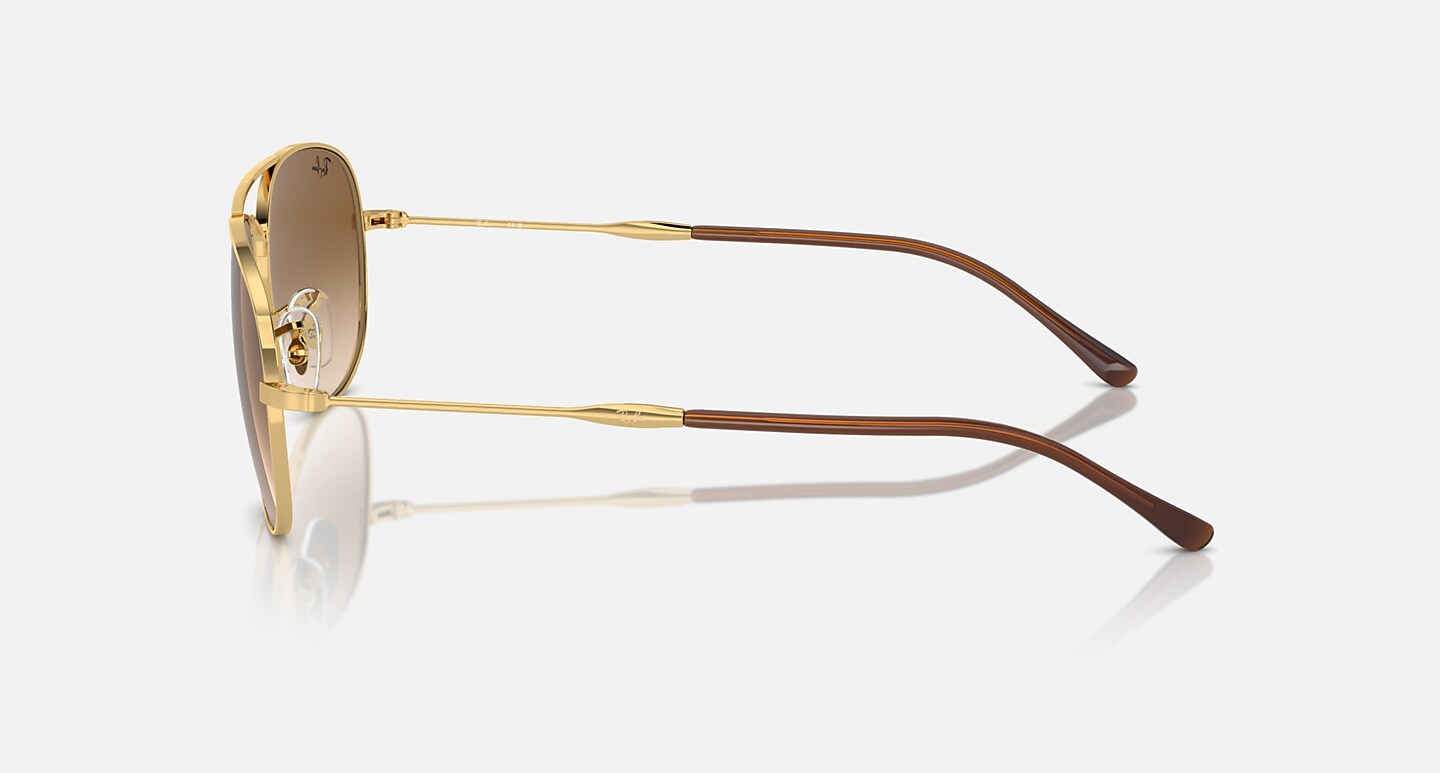 Ray-Ban Sunglasses Bain Bridge Gold Frame Brown Lenses