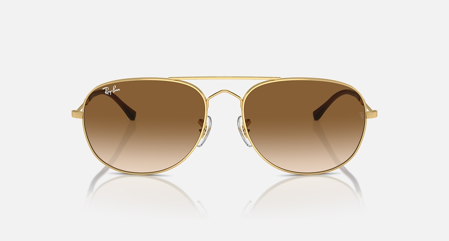 Ray-Ban Sunglasses Bain Bridge Gold Frame Brown Lenses
