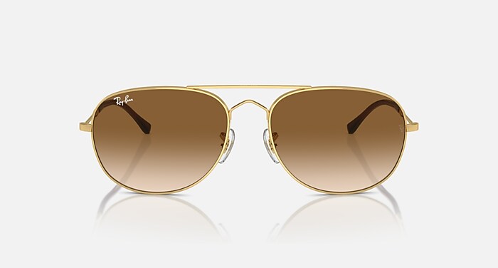 Ray-Ban Sunglasses Bain Bridge Gold Frame Brown Lenses