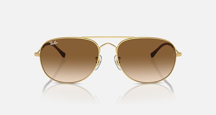 Ray-Ban Sunglasses Bain Bridge Gold Frame Brown Lenses