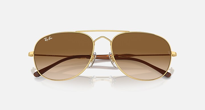 Ray-Ban Sunglasses Bain Bridge Gold Frame Brown Lenses