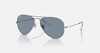 RayBan Silver Blå Enfärgad