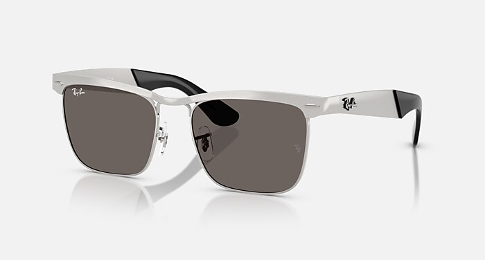 Ray-Ban Sunglasses Unisex Wayfarer Deluxe - Sandblasted Gunmetal Frame Blue Lenses 53-18