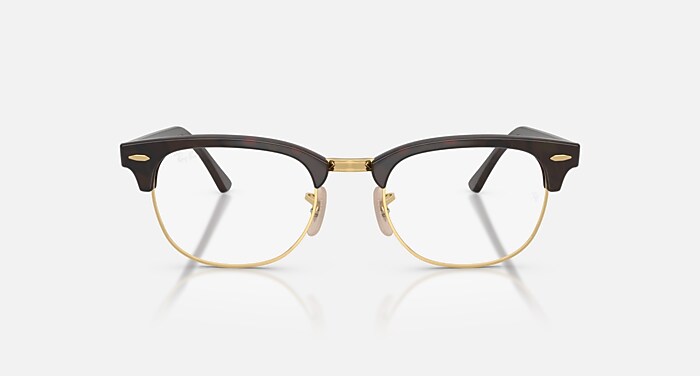 レイバン公式ストア】 Ray-Ban® CLUBMASTER OPTICS メガネ | レッド