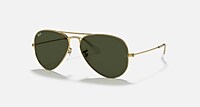 RayBan Arista guld G-15 Green Enfärgad