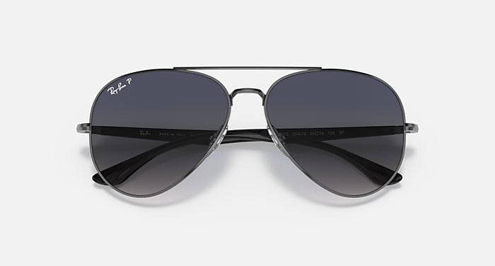 Ray-Ban Sunglasses Unisex Rb3675 - Gunmetal Frame Blue Lenses 58-14 Polarized