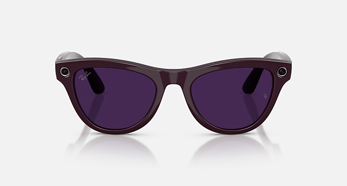 Ray-Ban Skyler  レイバン メタ スカイラー RAY-BAN | META SKYLER Sunglasses in Black and Clear/Amethyst