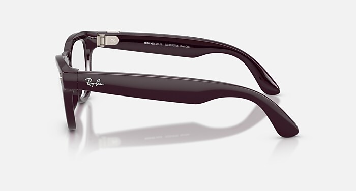 RAY-BAN | META SKYLER Sunglasses in Mystic Violet and Clear