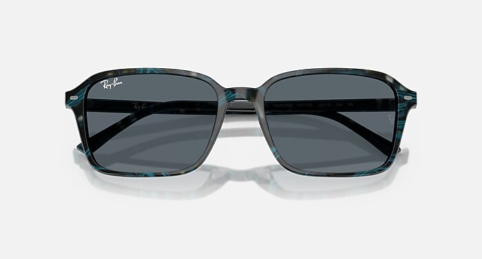 RAIMOND Sunglasses in Transparent Fantasy Blue & Grey and