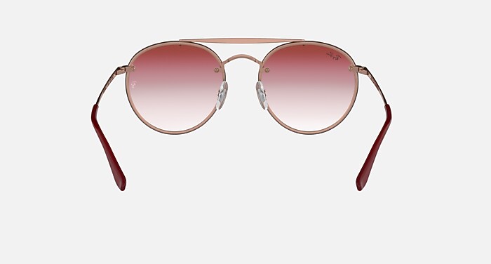 Bronze-Copper Sunglasses in Dark Red Gradient Mirror and  display picture 1