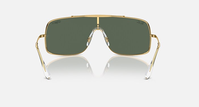 Occhiali da Sole WINGS III in Oro Arista e Verde Scuro RB3897