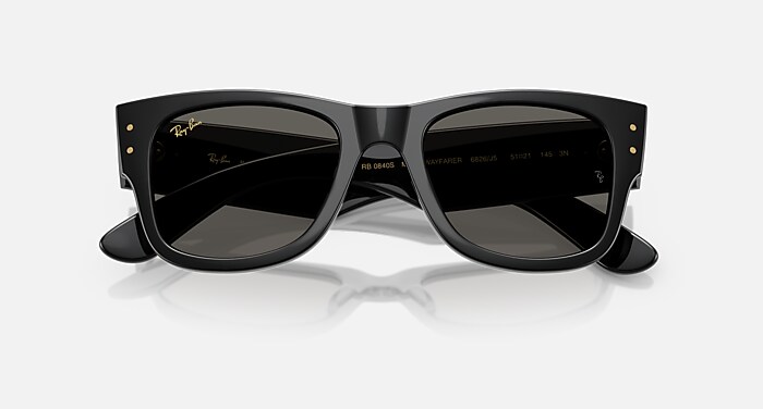 MEGA WAYFARER BLACKED OUT COLLECTION Sunglasses in Black and Ultra