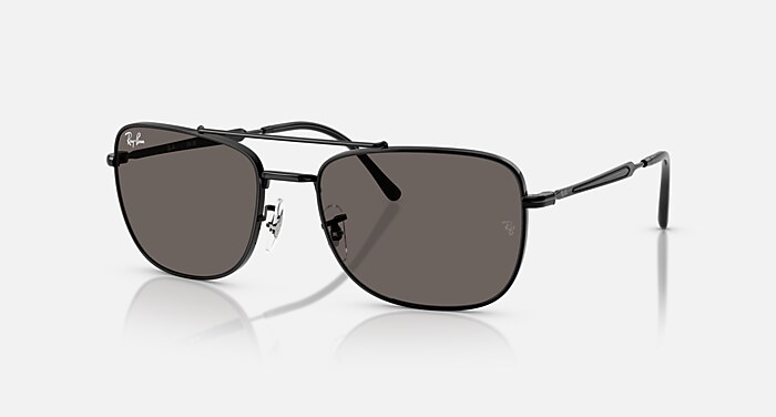 FRANK II TITANIUM Sunglasses in Black and Dark Grey - RB8258 | Ray