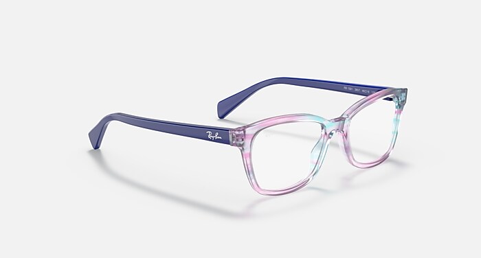 高級ブランド OPTICS RB1591 KIDS Multicolor Striped Violet with Eyeglasses ショルダーバッグ
