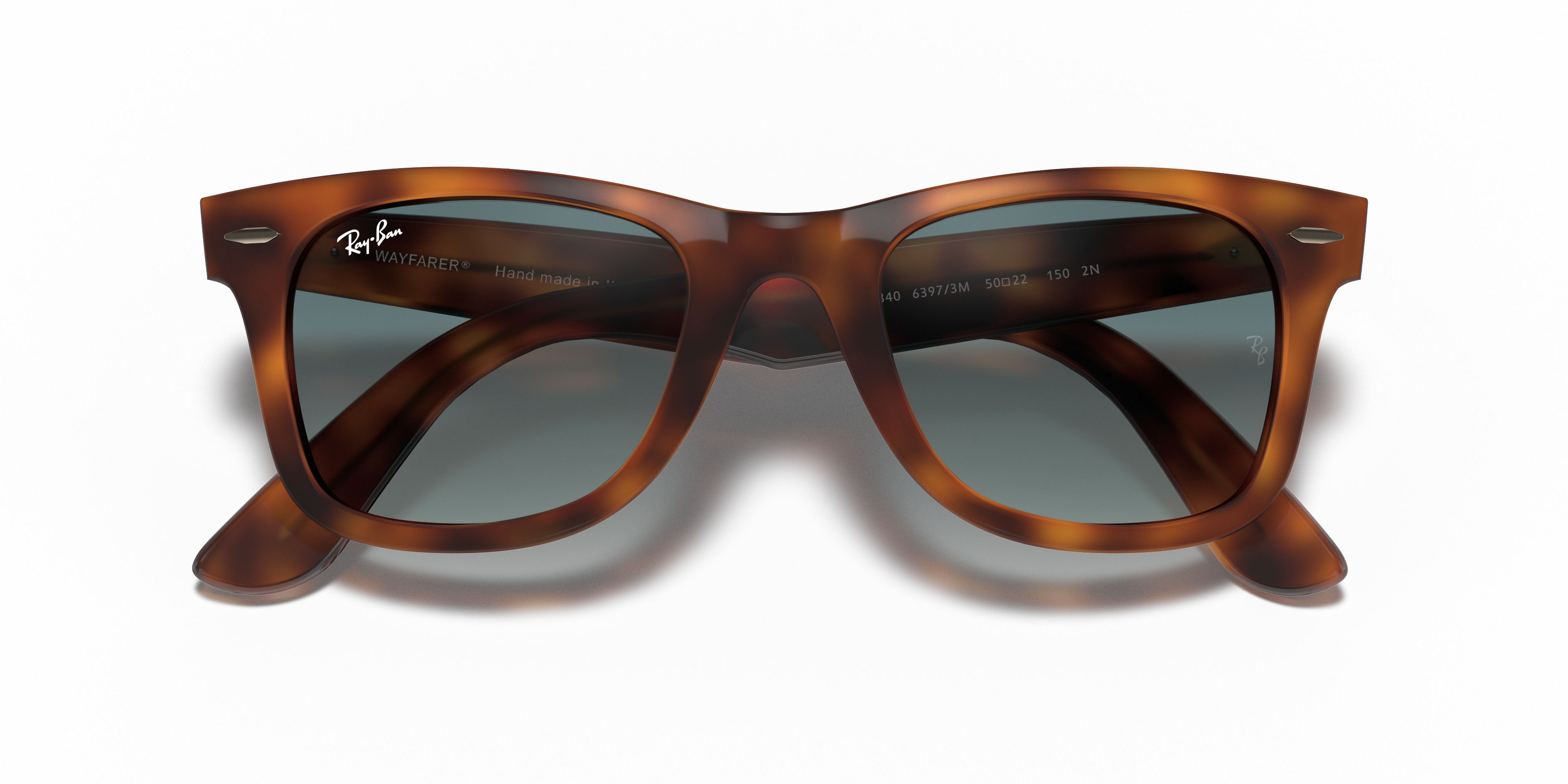 WAYFARER EASE Sunglasses in Red Havana and Blue Gradient - RB4340