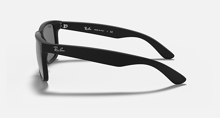 Ray-Ban Sunglasses Man Justin Color Mix - Black Frame Silver Lenses 51-16