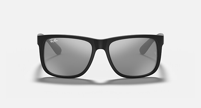Ray-Ban Sunglasses Man Justin Color Mix - Black Frame Silver Lenses 51-16