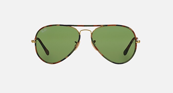 レイバン｜RayBan AVIATOR FULL COLOR RB3025JM AVIATOR FULL COLOR LEGEND Sunglasses in Black On Gold and Grey