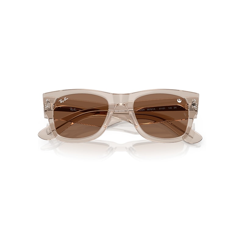 Ray Ban Ray-ban Star Wars™ – The Rebel Alliance Mega Wayfarer Sunglasses Transparent Light Brown Frame Viole