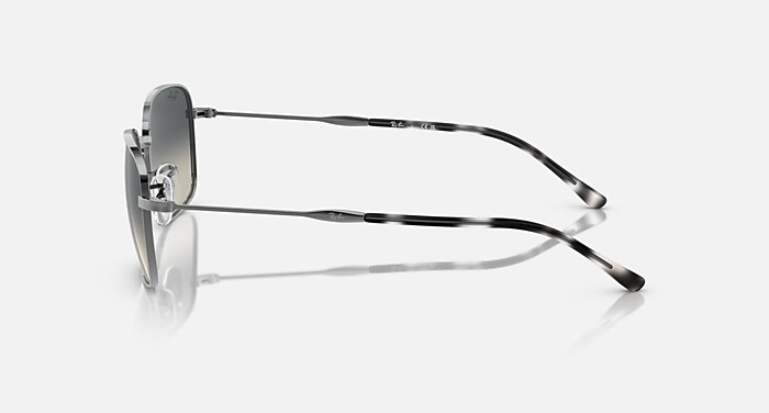 Ray-Ban Sunglasses Unisex Rb3706 - Gunmetal Frame Grey Lenses 57-20