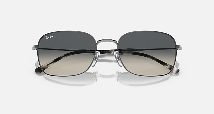 Ray-Ban Sunglasses Unisex Rb3706 - Gunmetal Frame Grey Lenses 57-20