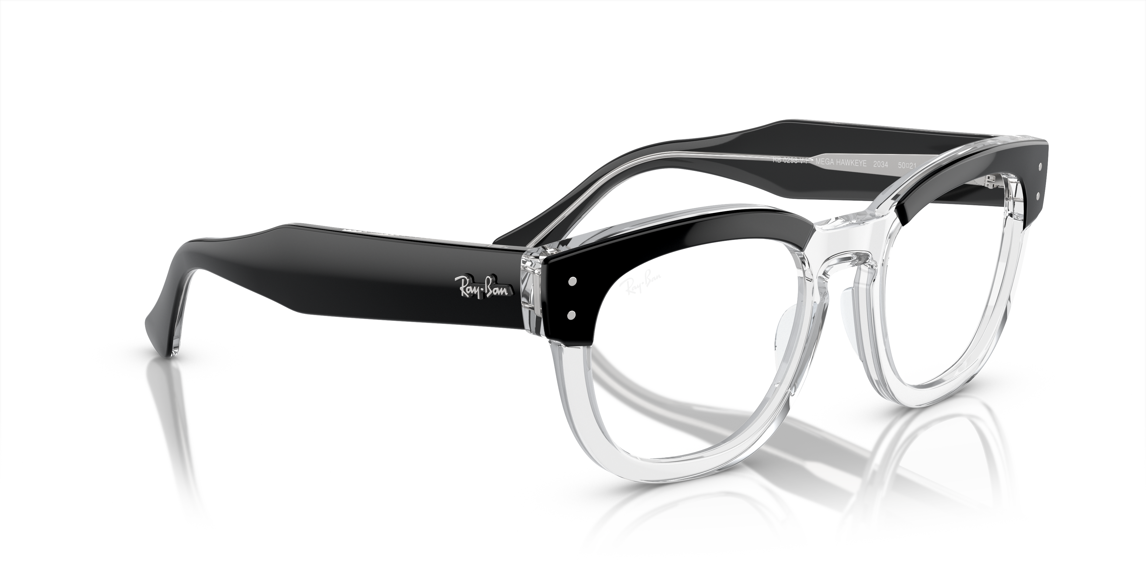 Ray-Ban クリアフレーム サングラス メガフォークアイ Ray-Ban
