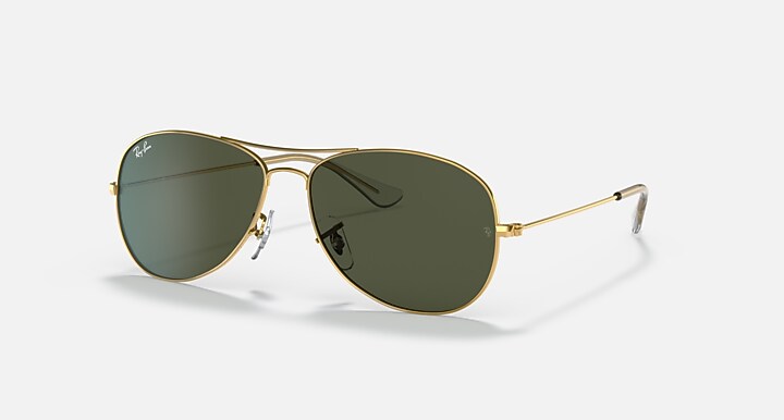 Ray-Ban Eyeglasses Unisex New Aviator Optics Prescription - Gold Frame Clear Lenses 58-14 Polarized