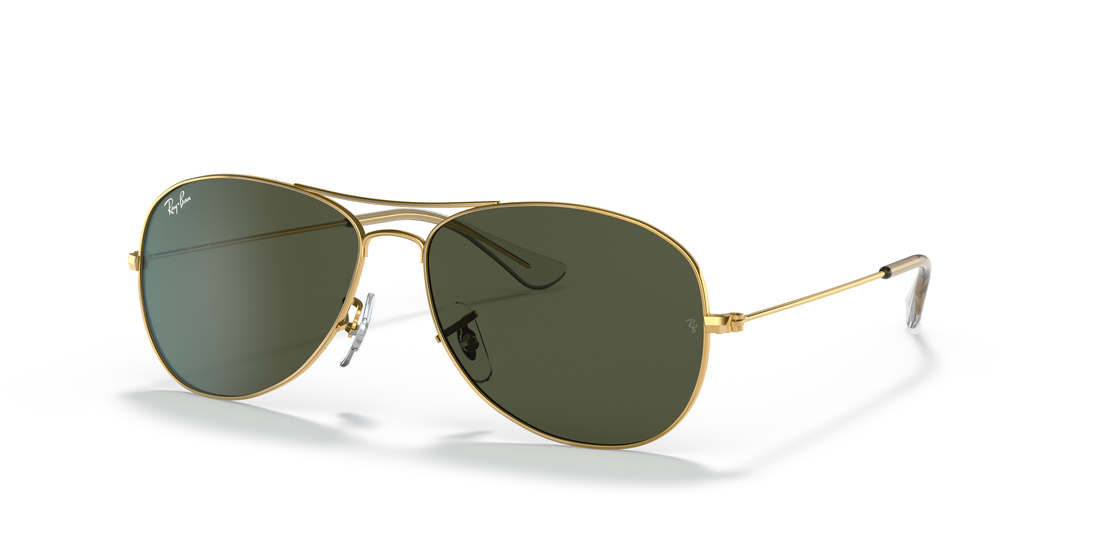 COCKPIT Polished Arista Gold Frame G-15 Green Lenses 59-14