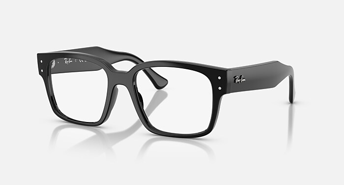 Ray-Ban Eyeglasses Unisex Laurene Optics Bio-based Prescription - Black Frame Clear Lenses 53-18 Polarized