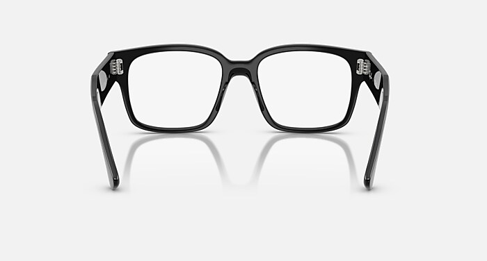 Ray-Ban Eyeglasses Unisex Laurene Optics Bio-based Prescription - Transparent Grey Frame Clear Lenses 53-18 Polarized