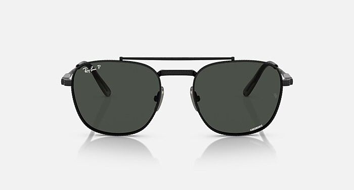 FRANK II TITANIUM Sunglasses in Black and Dark Grey - RB8258