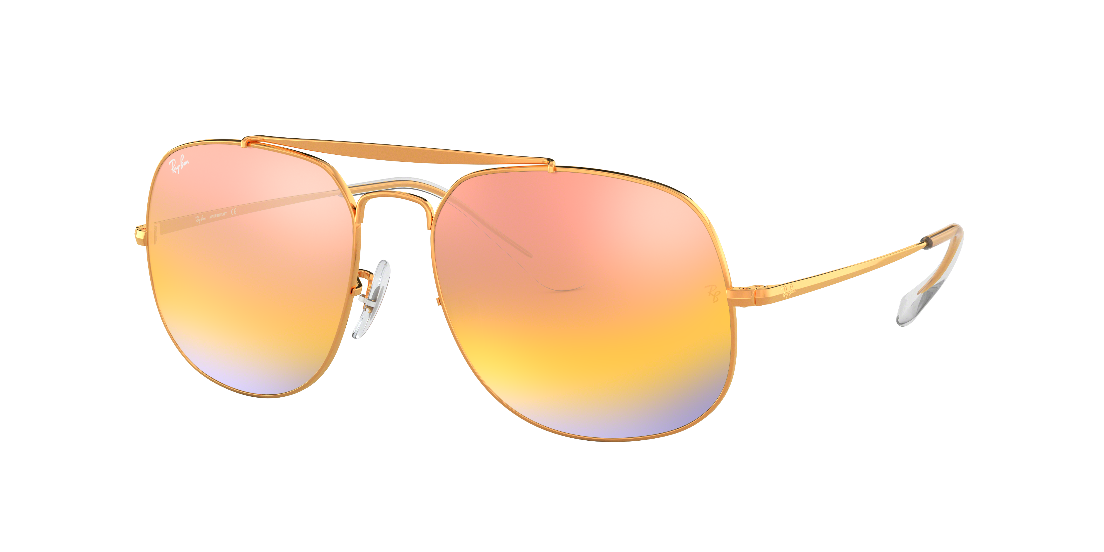GENERAL Sunglasses in Bronze-Copper and Pink/Gold Gradient Mirror - RB3561  | Ray-Ban®