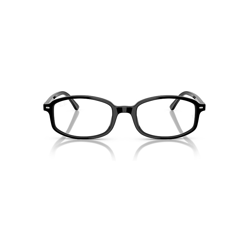 Ray Ban Sam Optics Eyeglasses Black Frame Clear Lenses Polarized 54-19 In Black