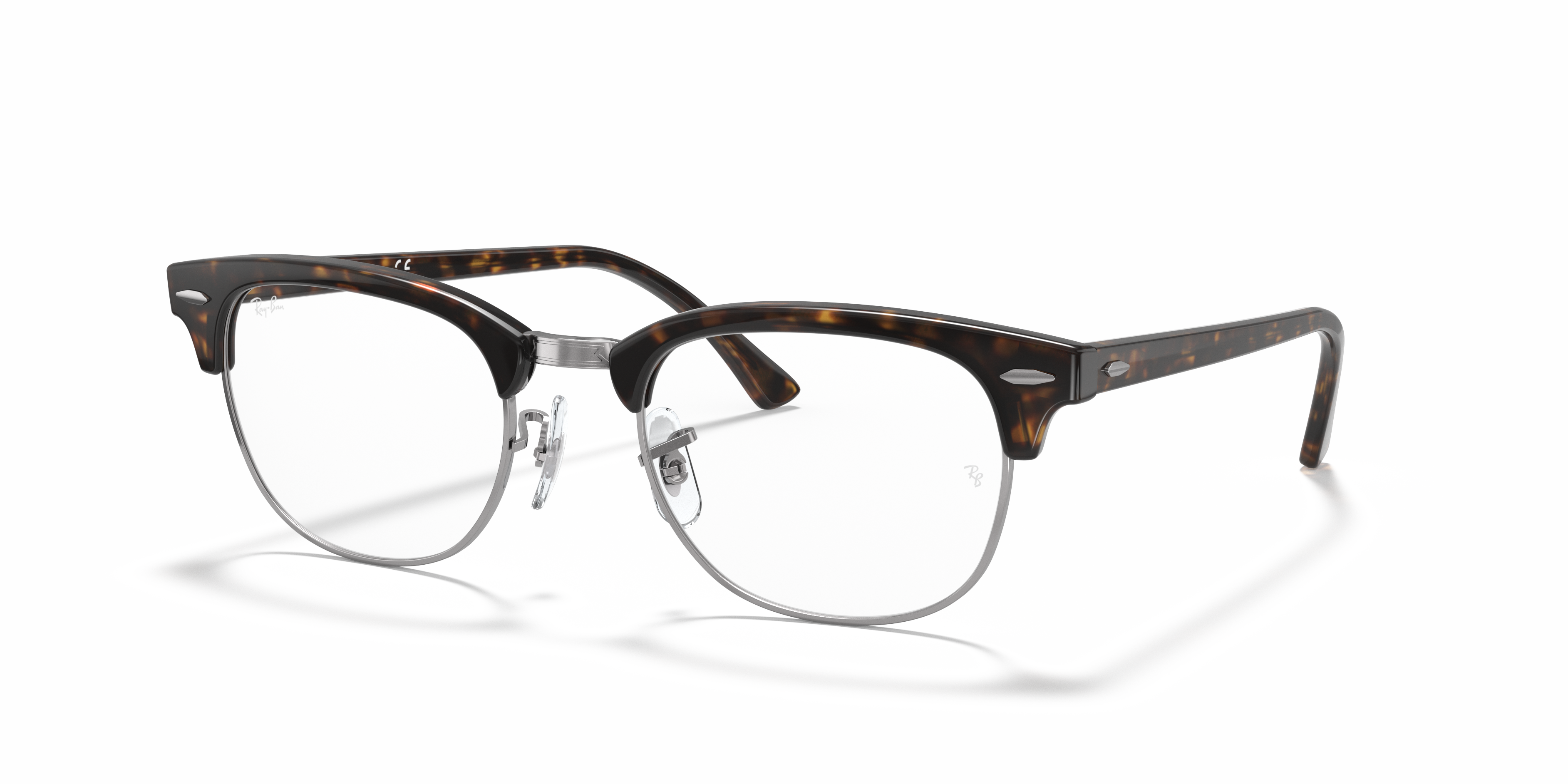 CLUBMASTER OPTICS Polished Dark Havana Frame Clear Lenses 49-21