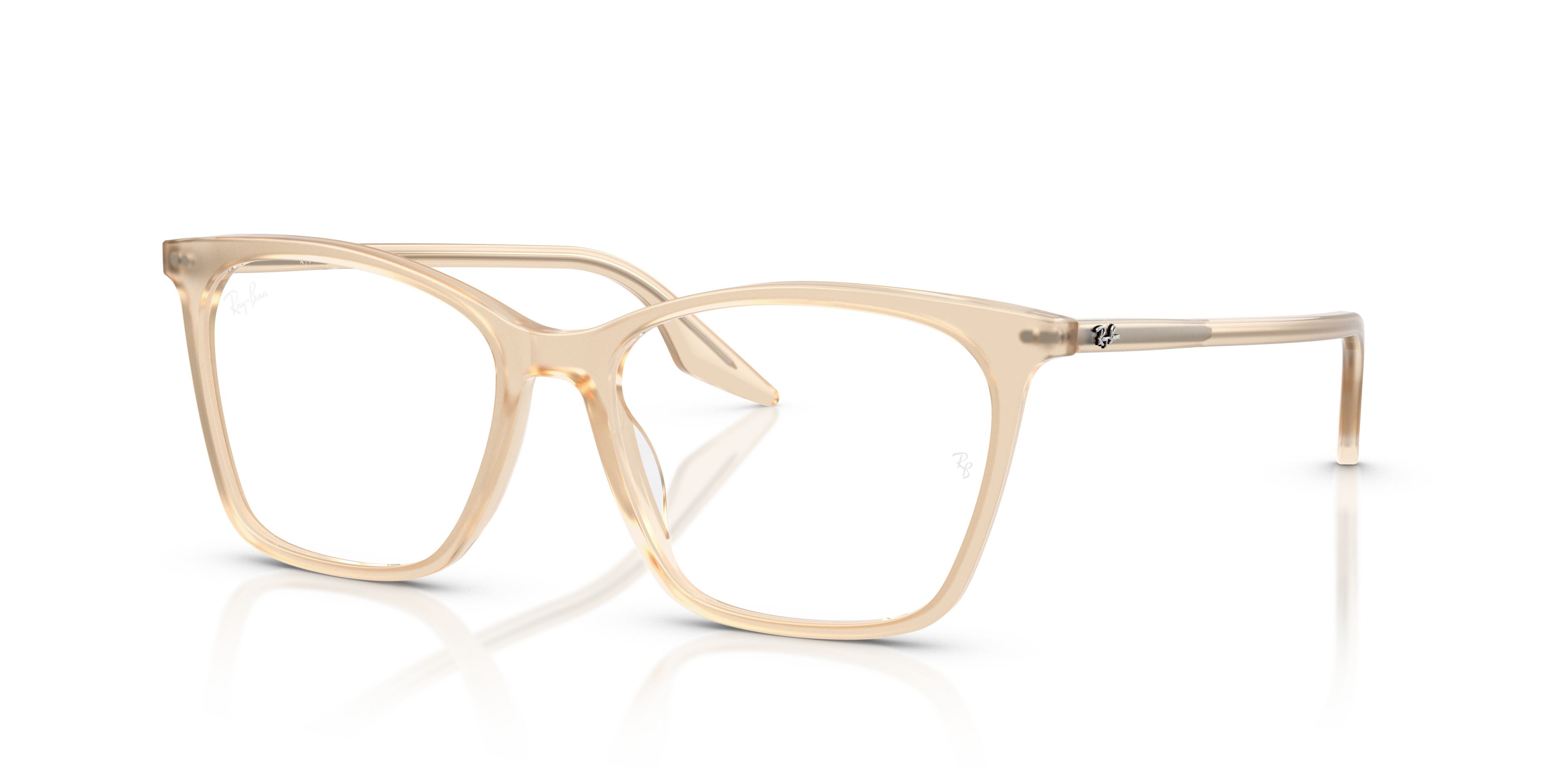 RB5422 OPTICS Matte Opal Natural Frame Clear Lenses 54-16