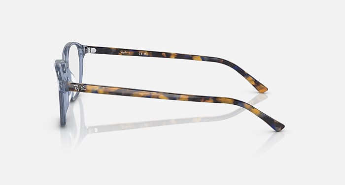 LEONARD OPTICS Eyeglasses with Transparent Blue Frame - RB5393