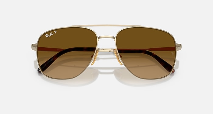 Ray-Ban Sunglasses Unisex William Titanium - Black Frame Black Lenses 59-17 Polarized