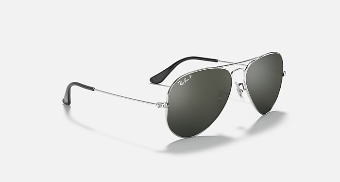 Occhiali da Sole AVIATOR MIRROR in Argento e Grigio RB3025 Ray