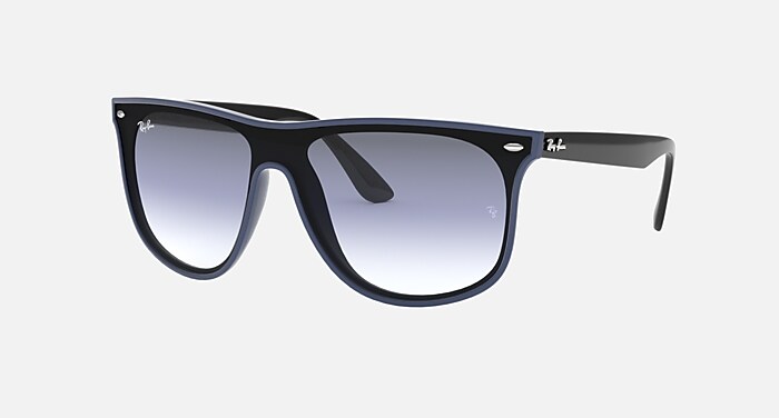 BLAZE RB4447N Sunglasses in Blue and Blue Gradient Mirror  display picture 3