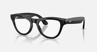 Ray-Ban Meta AI Glasses Montatura Nero Lente Trasparente