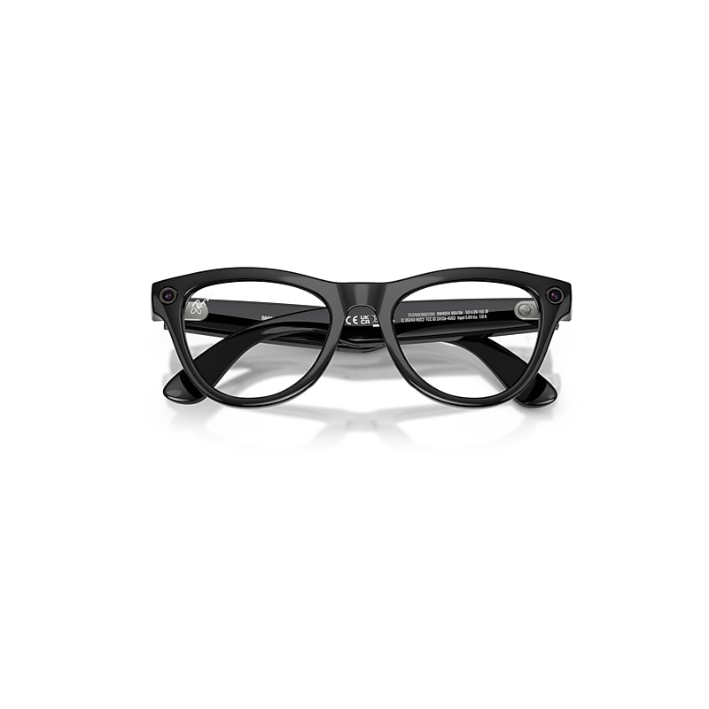 Ray Ban Meta Ai Glasses Black Frame Green Lenses In Black