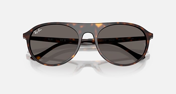 Ray-Ban Sunglasses Unisex Rb2215 - Havana Frame Grey Lenses 59-20