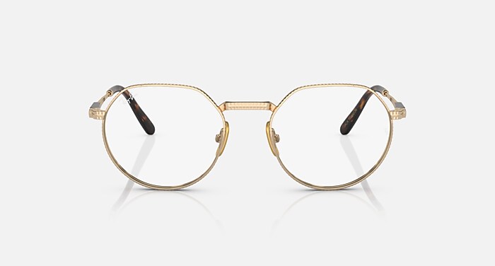 JACK II TITANIUM OPTICS Eyeglasses with Arista Gold Frame