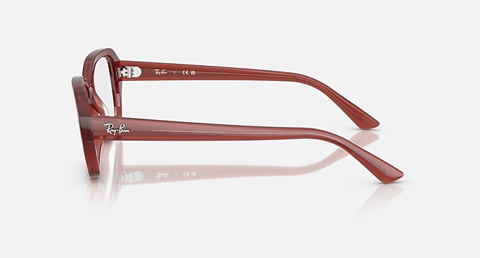 Ray-Ban Eyeglasses Unisex Shea Optics Bio-based Prescription - Havana Frame Clear Lenses 53-18 Polarized